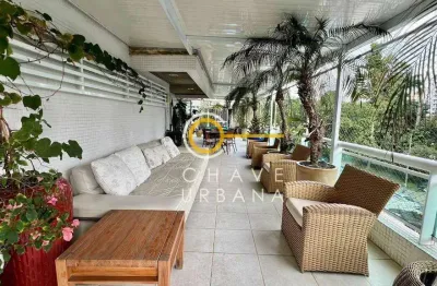 Apartamento garden à venda, 222 m² por r$ 3.390.000,00 - aparecida - santos/sp