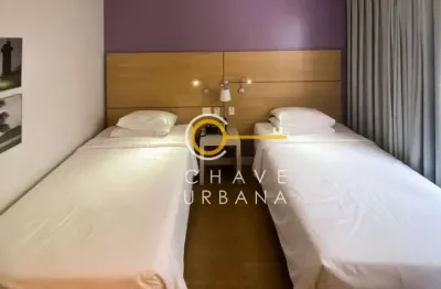 Apartamento com 1 dormitório à venda, 31 m² por r$ 465.000 - mobiliado - gonzaga - santos/sp