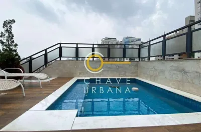 Cobertura à venda, 348 m² por r$ 4.240.000,00 - aparecida - santos/sp