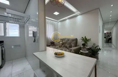 Apartamento com 2 dormitórios à venda, 44 m² por r$ 285.000,00 - areia branca - santos/sp