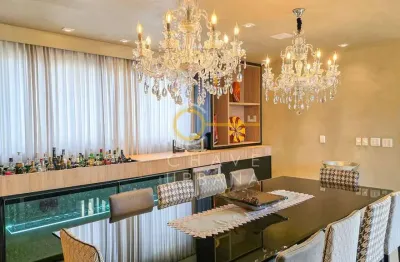 Apartamento de luxo com 3 suítes à venda, 273 m² por r$ 3.500.000 - boqueirão - santos/sp