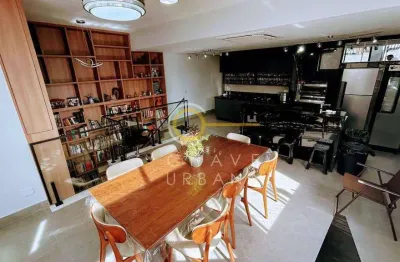 Cobertura com 3 dormitórios à venda, 357 m² por r$ 3.500.000,00 - pompéia - santos/sp