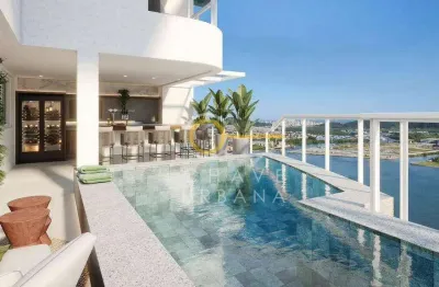 Apartamento duplex com 4 dormitórios à venda, 300 m² por r$ 6.600.000,00 - ponta da praia - santos/sp