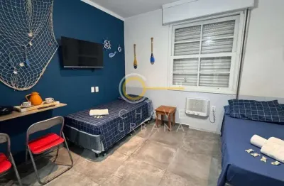 Kitnet com 1 dormitório à venda, 26 m² por r$ 290.000,00 - embaré - santos/sp