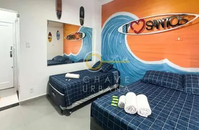 Kitnet / Stúdio à venda na Avenida Doutor Epitácio Pessoa, Embaré, Santos