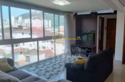 Apartamento com 3 dormitórios à venda, 100 m² por R$ 827.000,00 - Marapé - Santos/SP