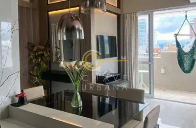 Apartamento com 3 dormitórios para alugar, 140 m² por R$ 10.000,02/mês - Gonzaga - Santos/SP