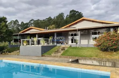 Chácara para venda em atibaia, campo largo, 3 dormitórios, 3 suítes, 3 banheiros, 8 vagas