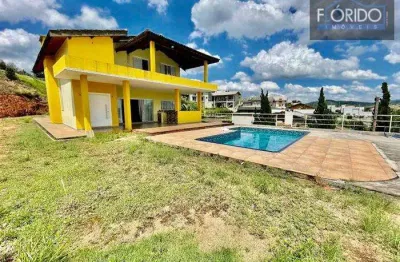 Casa em condomínio para locação em atibaia, condominio serra da estrela, 4 dormitórios, 1 suíte, 3 banheiros, 4 vagas