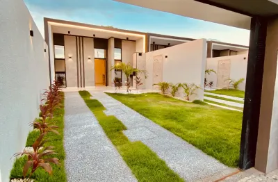 Eusébio casa moderna nova - acabamento espetacular. localização também.