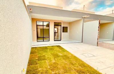 Eusébio casa plana nova - acabamento espetacular. localização também.