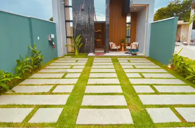 Eusébio casas planas novas e 4 configurações. 3 quartos. piscina opcional.