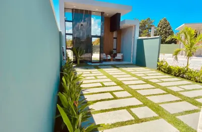 Eusébio casas planas novas e 4 configurações. 3 quartos. piscina opcional.