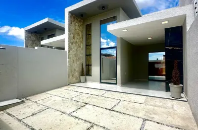 Casa plana no melhor bairro do eusébio com 3 suítes + varanda gourmet