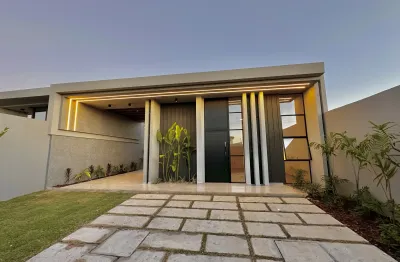 Eusébio - casa plana de esquina em projeto moderno em  super lote de 11 x 33m.