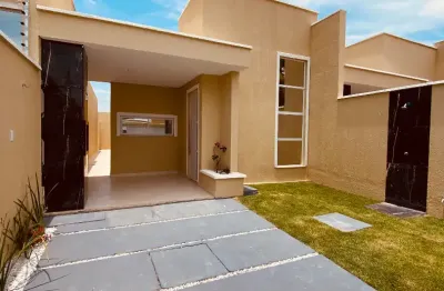 Eusébio - lindas casas planas com 3 quartos. próx. ao centro.