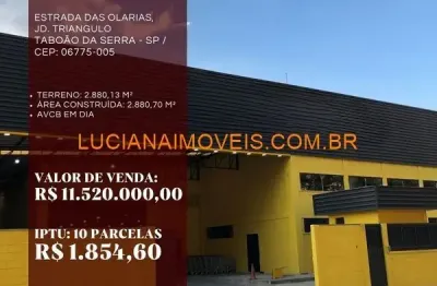 Barracão / Galpão / Depósito à venda na Estrada das Olarias, Jardim Triângulo, Taboão da Serra