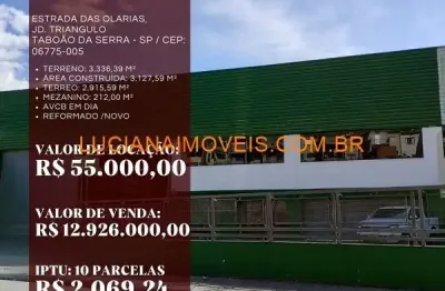 Barracão / Galpão / Depósito para alugar na Estrada das Olarias, Jardim Triângulo, Taboão da Serra