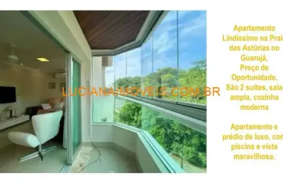 Apartamento de 88 m² na praia das asturias no guaruja com 2 suites
