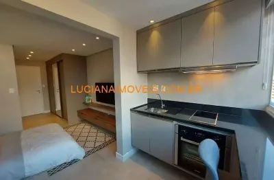 Studio para aluguel e venda possui 27 metros quadrados com 1 quarto