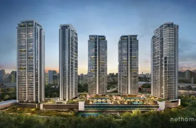 Apartamento com 4 quartos à venda na avenida marginal do rio pinheiros, 14500, real parque, são paulo, 186 m2 por r$ 5.088.940