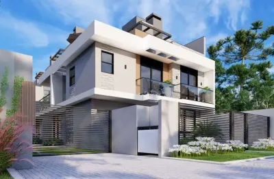Casa em condomínio fechado com 3 quartos à venda na rua paulo setúbal, 1071, hauer, curitiba, 134 m2 por r$ 699.000