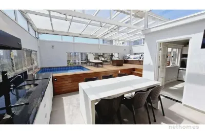 Cobertura com 4 quartos à venda na rua charles spencer chaplin, 321, vila andrade, são paulo, 244 m2 por r$ 1.250.000