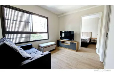 Apartamento com 1 quarto à venda na rua pássaros e flores, 188, jardim das acacias, são paulo, 39 m2 por r$ 530.000