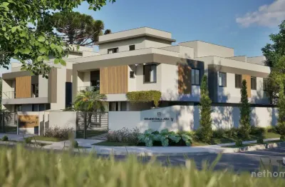 Casa em condomínio fechado com 3 quartos à venda na rua capitão antônio naufal, 81, uberaba, curitiba, 121 m2 por r$ 877.000