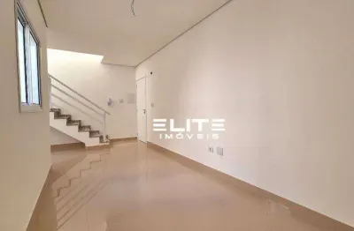 Cobertura com 2 dormitórios à venda, 92 m² por r$ 389.000,00 - vila humaitá - santo andré/sp
