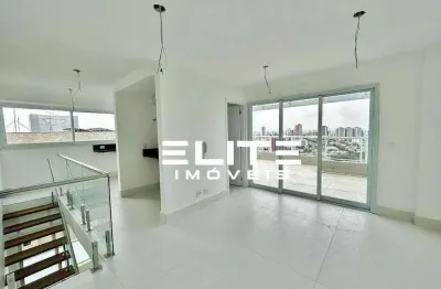 Cobertura com 2 dormitórios à venda, 124 m² por r$ 1.170.000,00 - jardim - santo andré/sp