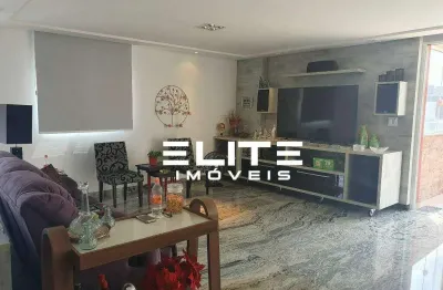 Cobertura à venda, 240 m² por r$ 3.190.000,00 - jardim - santo andré/sp