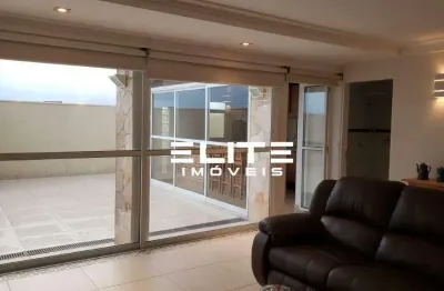 Cobertura com 3 dormitórios à venda, 196 m² por r$ 1.200.000,00 - jardim bela vista - santo andré/sp