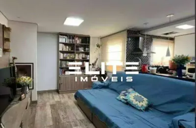 Cobertura com 2 dormitórios à venda, 120 m² por r$ 540.000,00 - vila tibiriçá - santo andré/sp