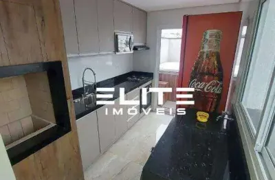 Cobertura com 3 dormitórios à venda, 124 m² por r$ 750.000,00 - vila scarpelli - santo andré/sp