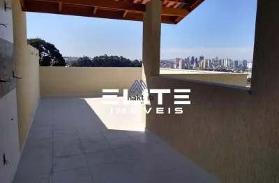 Cobertura com 2 dormitórios à venda, 90 m² por r$ 535.000,00 - campestre - santo andré/sp
