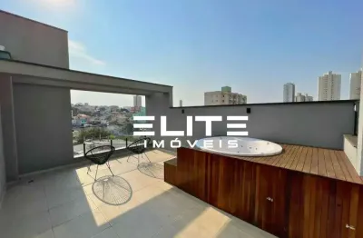 Cobertura com 2 dormitórios à venda, 117 m² por r$ 734.000,00 - campestre - santo andré/sp