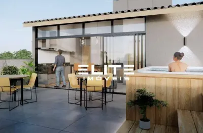 Cobertura com 2 dormitórios à venda, 112 m² por r$ 870.000,00 - campestre - santo andré/sp