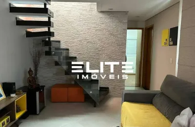 Cobertura com 2 dormitórios à venda, 78 m² por r$ 510.000,00 - campestre - santo andré/sp