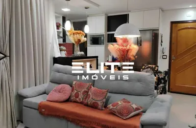 Cobertura à venda, 3 quartos, 1 suíte, 2 vagas, vila valparaíso - santo andré/sp