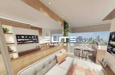 Apartamento com 2 dormitórios à venda, 44 m² por r$ 534.500,00 - jardim - santo andré/sp