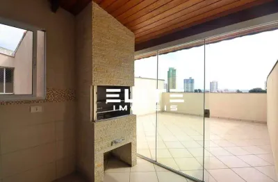 Cobertura com 2 dormitórios à venda, 104 m² por r$ 580.000,00 - vila valparaíso - santo andré/sp