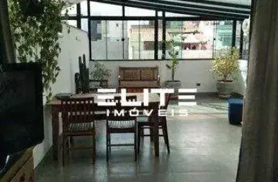 Cobertura à venda, 100 m² por r$ 525.000,00 - vila camilópolis - santo andré/sp