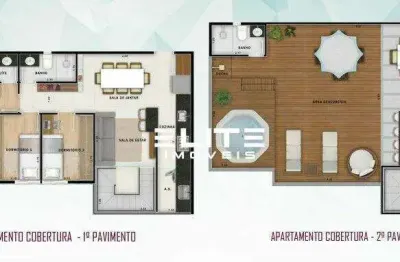 Cobertura à venda, 137 m² por r$ 1.110.000,00 - vila assunção - santo andré/sp
