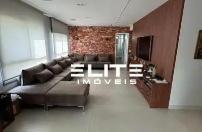 Apartamento com 3 dormitórios à venda, 153 m² - jardim - santo andré/sp