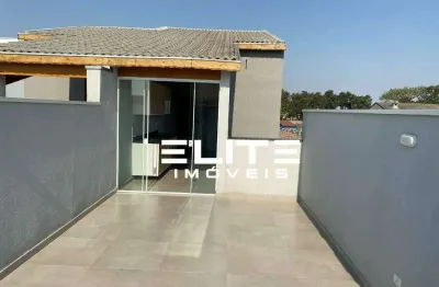 Cobertura com 2 dormitórios à venda, 100 m² por r$ 530.000,00 - vila camilópolis - santo andré/sp