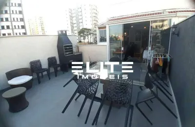 Cobertura com 2 dormitórios à venda, 106 m² - vila gilda - santo andré/sp