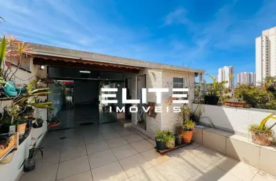 Cobertura com 2 dormitórios à venda, 136 m² por r$ 570.000,00 - vila alzira - santo andré/sp