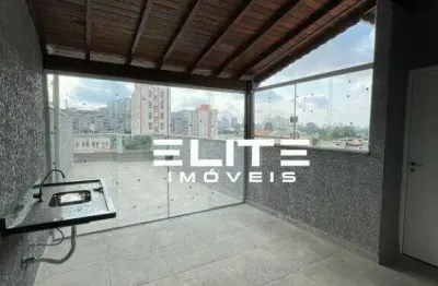 Cobertura com 2 dormitórios à venda, 90 m² por r$ 505.000,00 - vila são pedro - santo andré/sp