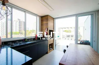 Apartamento cobertura à venda com elevador 3 dormitórios, 141 m² por r$ 920.000 - vila santa teresa - santo andré/sp